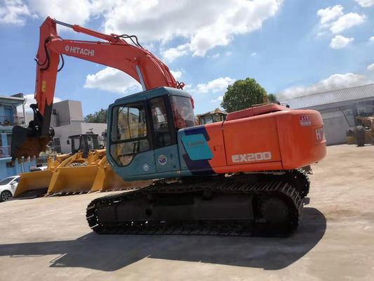 Emmer Hitachi EX200 van het surplusbackhoe Gebruikte Graafwerktuig 0.7M3