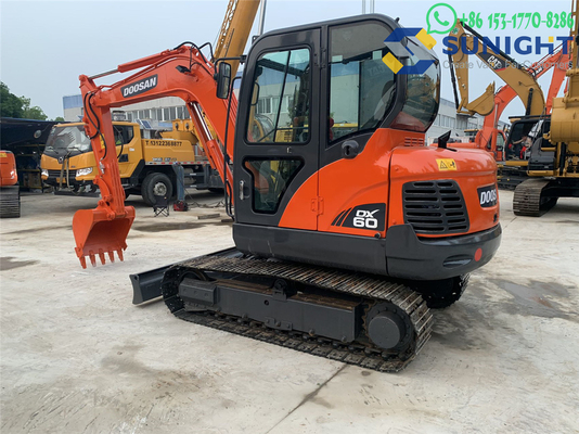 Second-Hand Doosan DX60-9C Mini Crawler Excavator  Mechanical Transmission